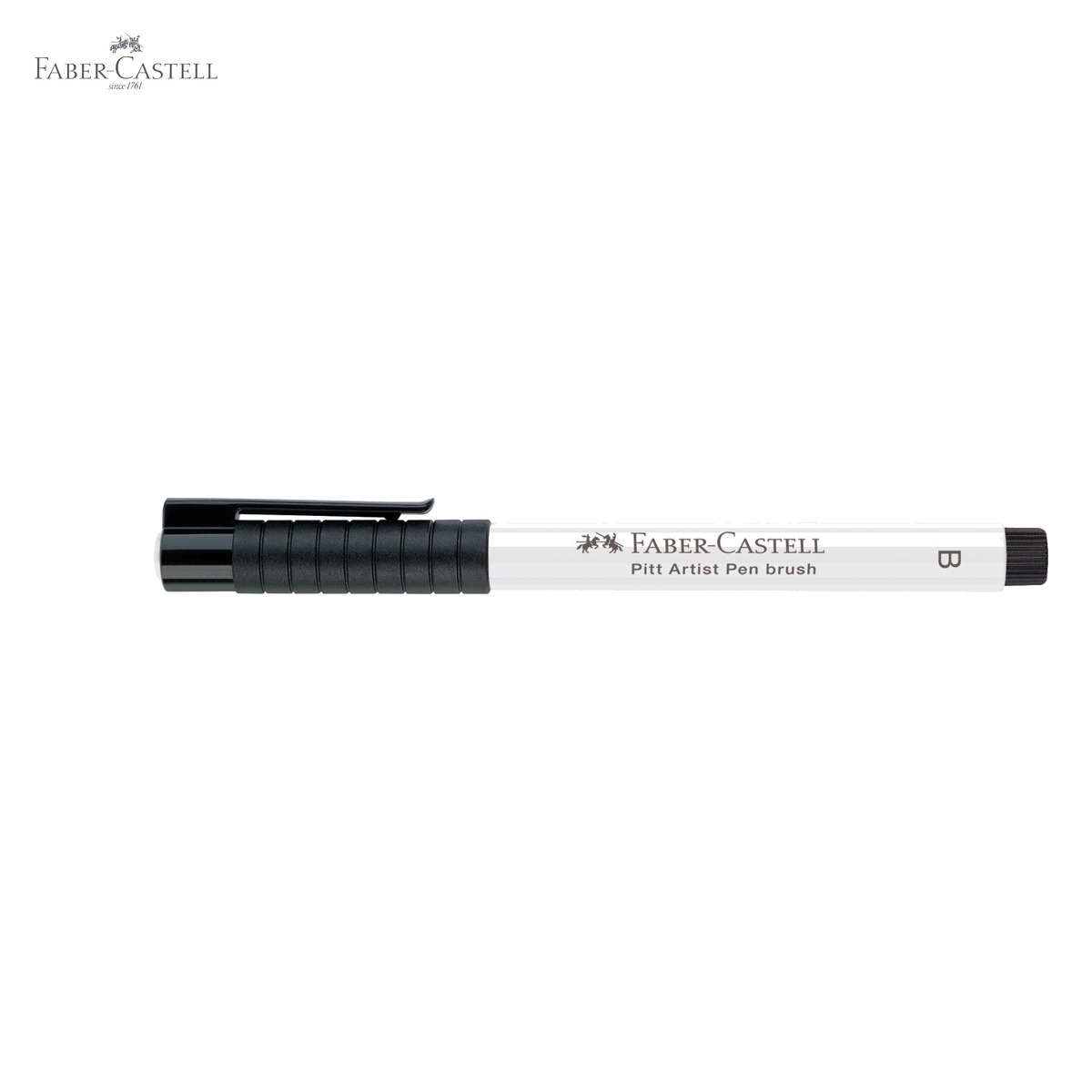 Marker cu pensula Faber-Castell Pitt Artist Pen, cerneala alba pigmentata, pentru schite si ilustratii [5]