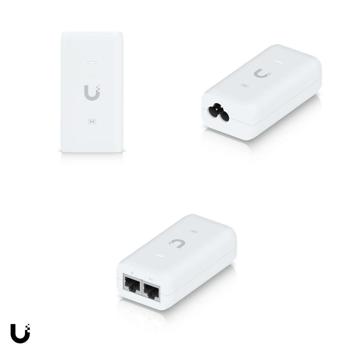 Set 2 x injector PoE Ubiquiti UniFi PoE Adapter, 15 W, port Gigabit, iesire 48 V DC, protectie la supratensiune, cablu de alimentare inclus, U-POE-AF [4]