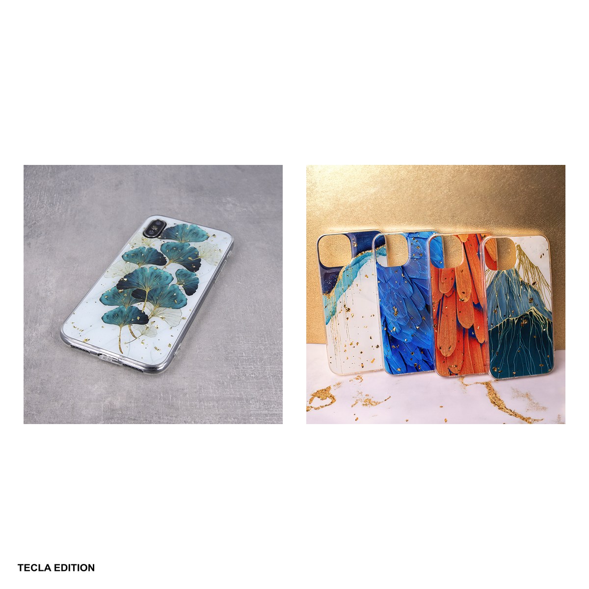 Husa Gold Glam leaves pentru Xiaomi Redmi 14C 4G, Redmi 14C 5G, Carcasa, Multicolor [5]
