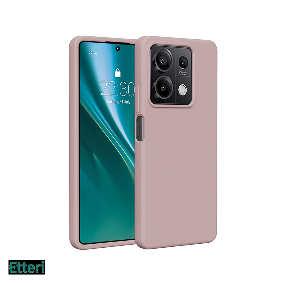 Husa Etteri Silicone pentru Xiaomi Redmi 15C Global, Carcasa, Roz [1]