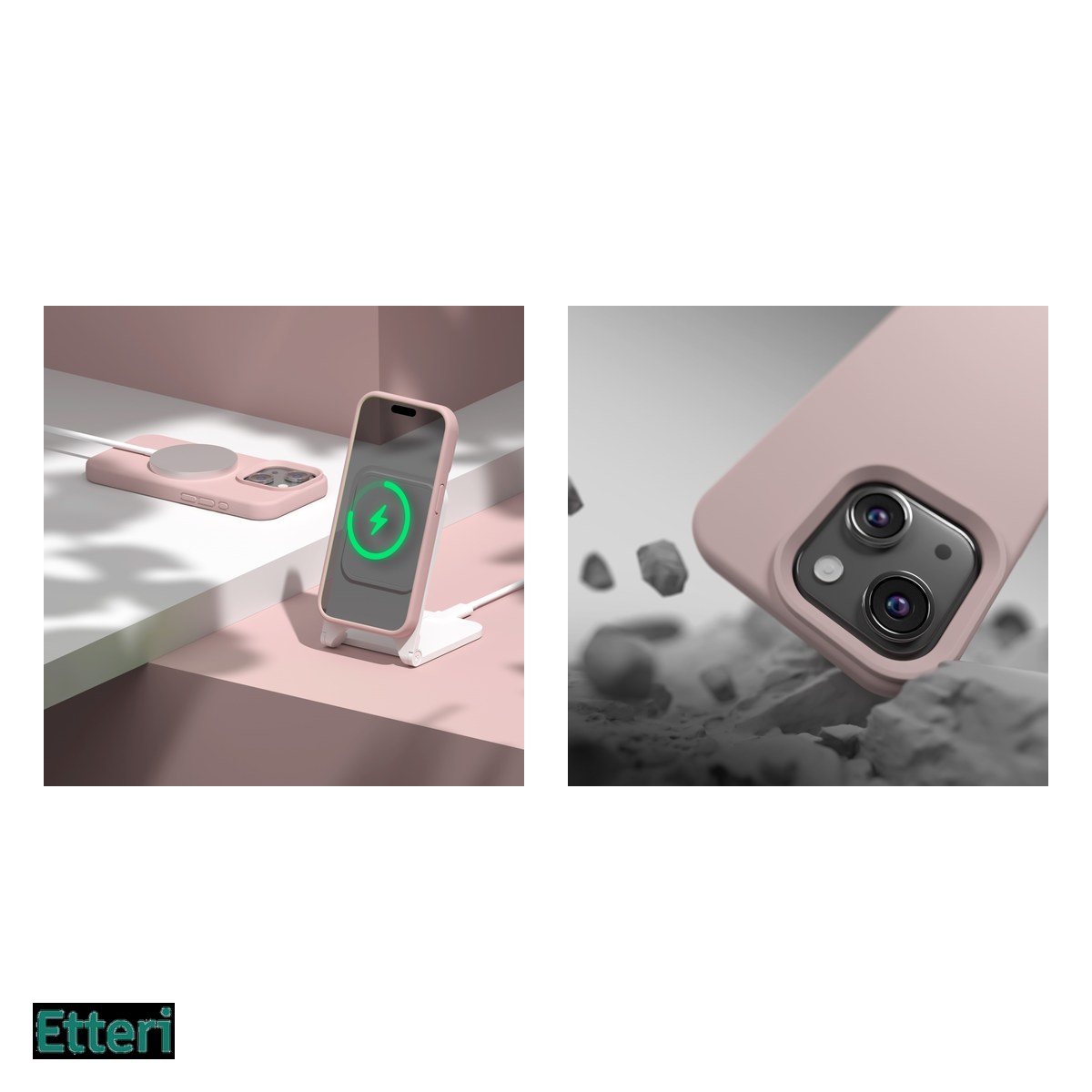 Husa Etteri Silicone pentru Xiaomi Redmi 15C Global, Carcasa, Roz [5]