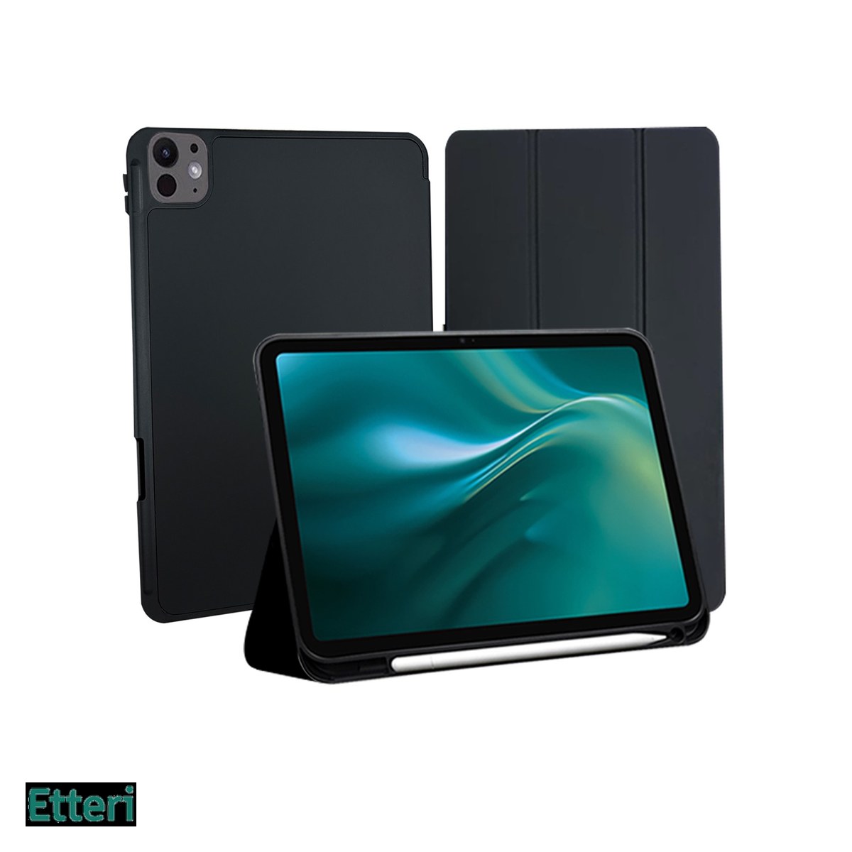 Husa Etteri pentru Apple iPad Pro 11 (2024), Carcasa, Negru [1]