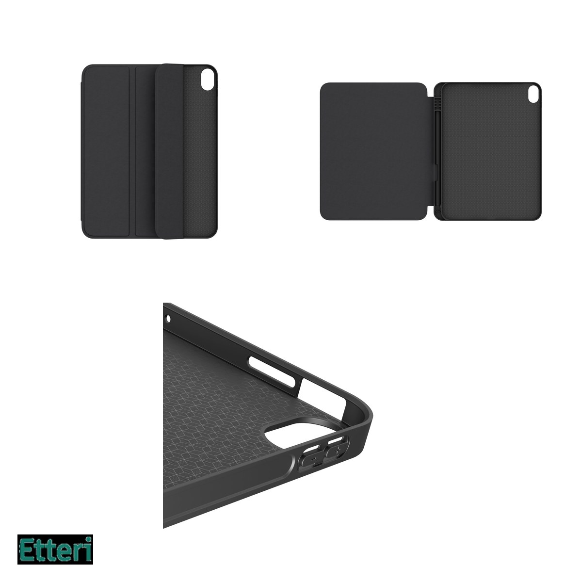 Husa Etteri pentru Apple iPad Pro 11 (2024), Carcasa, Negru [4]