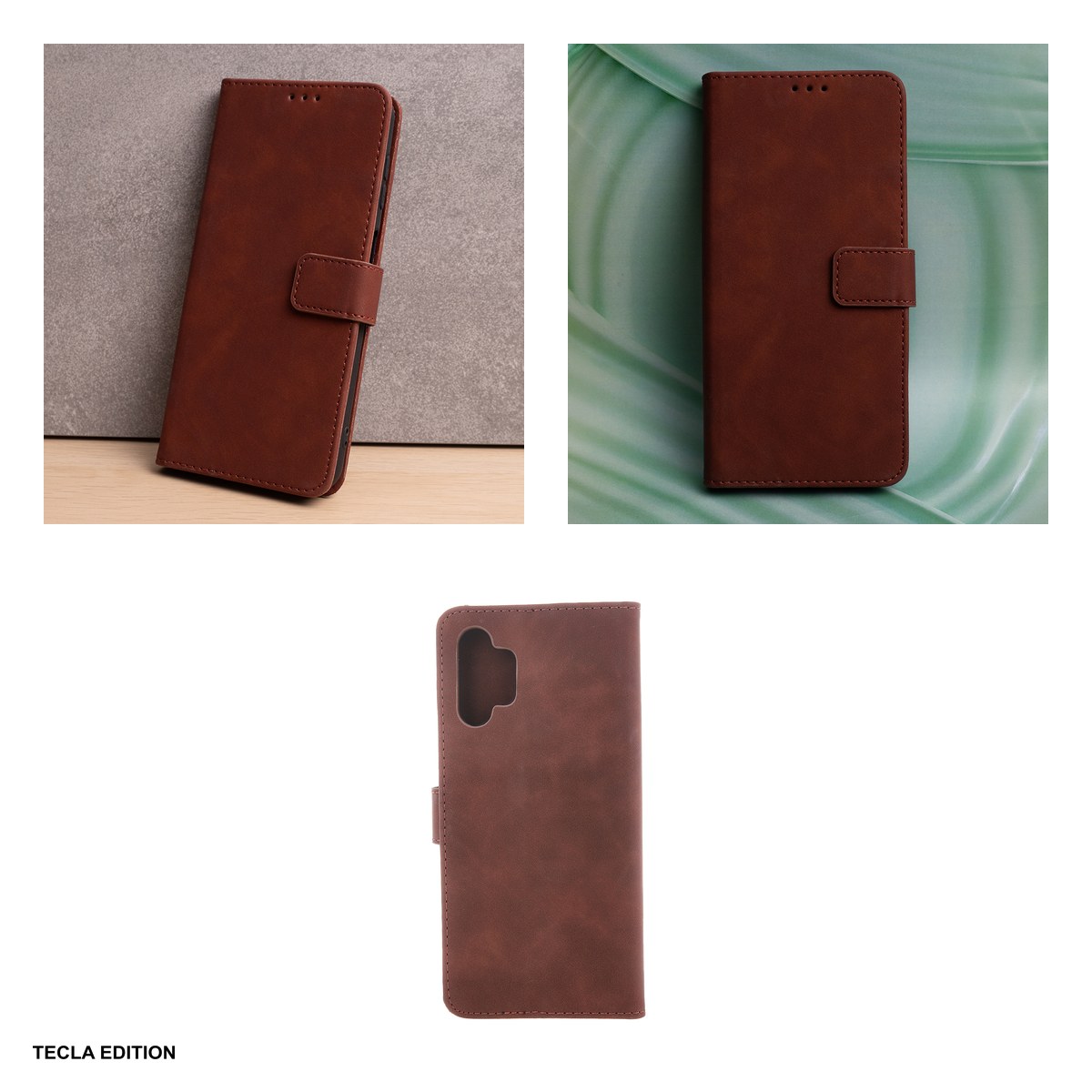Husa Smart Velvet pentru Xiaomi Redmi 15 5G, Redmi 15 4G EU, tip carte cu inchidere magnetica, Maro [4]