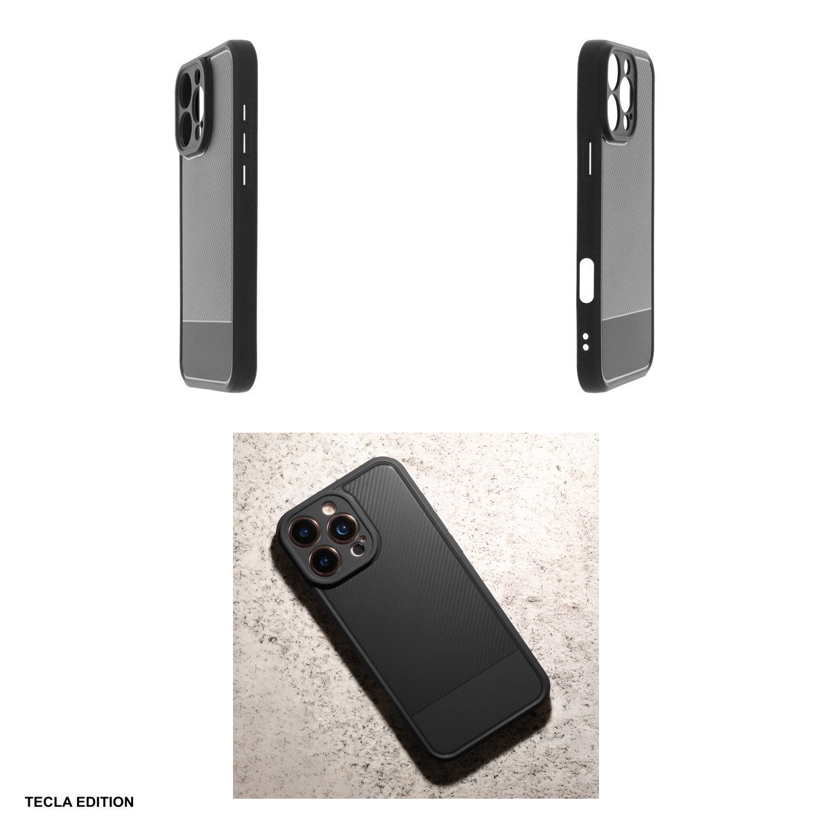 Husa Simple Carbon pentru Xiaomi Redmi A5 Global, Carcasa, Negru [4]