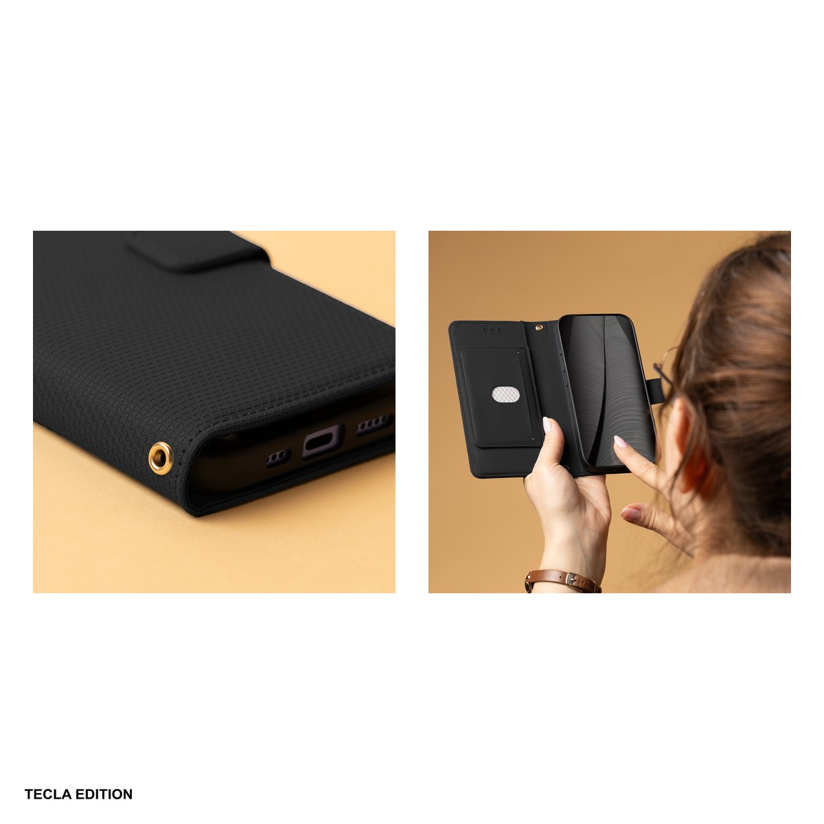 Husa Smart Triangle pentru Samsung Galaxy S26 Ultra, tip carte, Negru [5]