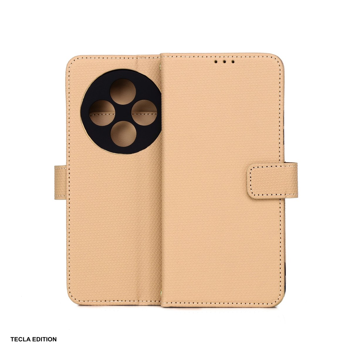 Huse si protectii pentru Xiaomi Redmi 14C 4G - Husa Smart Triangle pentru Xiaomi Redmi 14C 5G, Redmi 14C 4G, tip carte, Maro