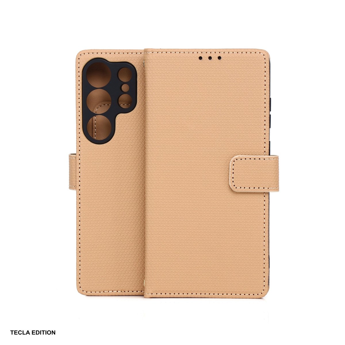 Huse si protectii pentru Samsung Galaxy S26 Ultra - Husa Smart Triangle pentru Samsung Galaxy S26 Ultra, tip carte, Maro
