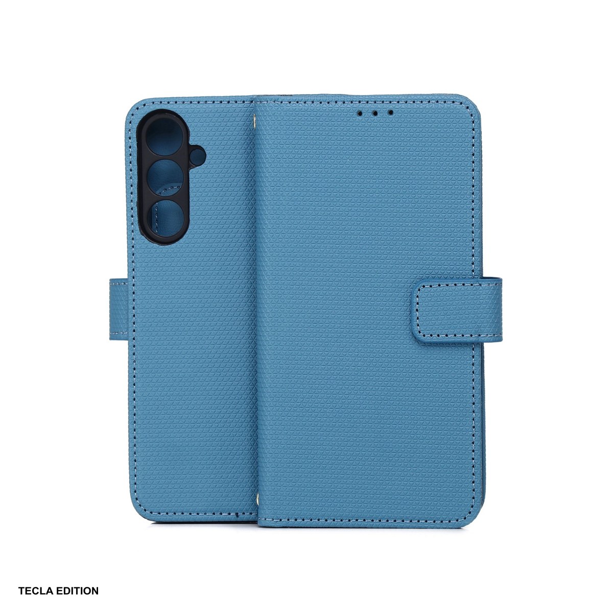 Huse si protectii smartphone - Husa Smart Triangle pentru Samsung Galaxy A16 5G, Galaxy A16 4G, Galaxy M16 5G, tip carte, Albastru