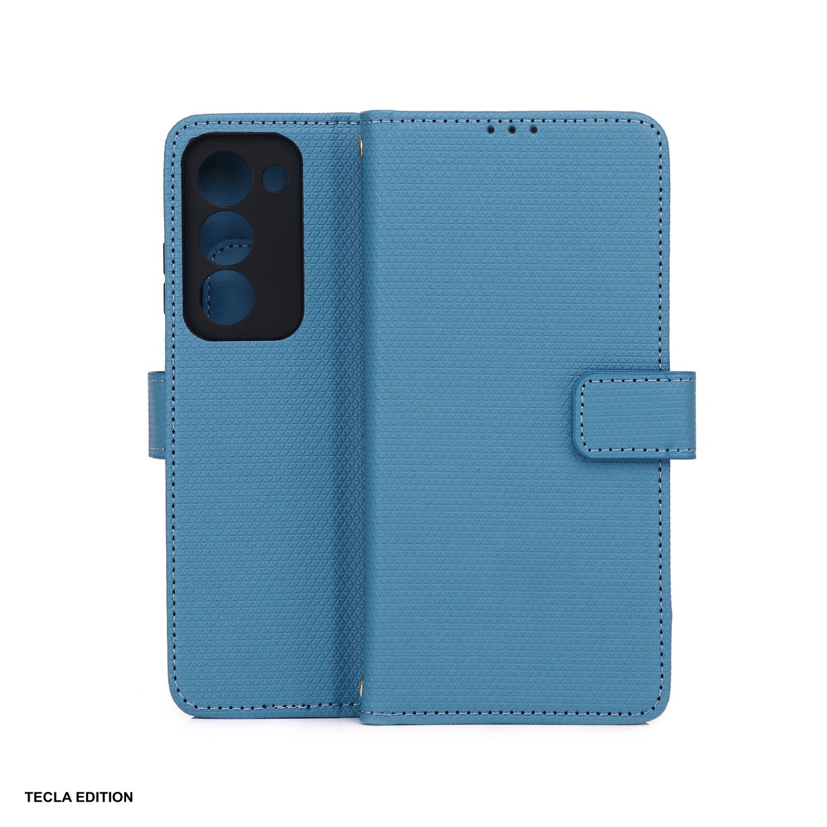 Huse si protectii pentru Oppo A5 5G - Husa Smart Triangle pentru OPPO A5 5G, tip carte, Albastru