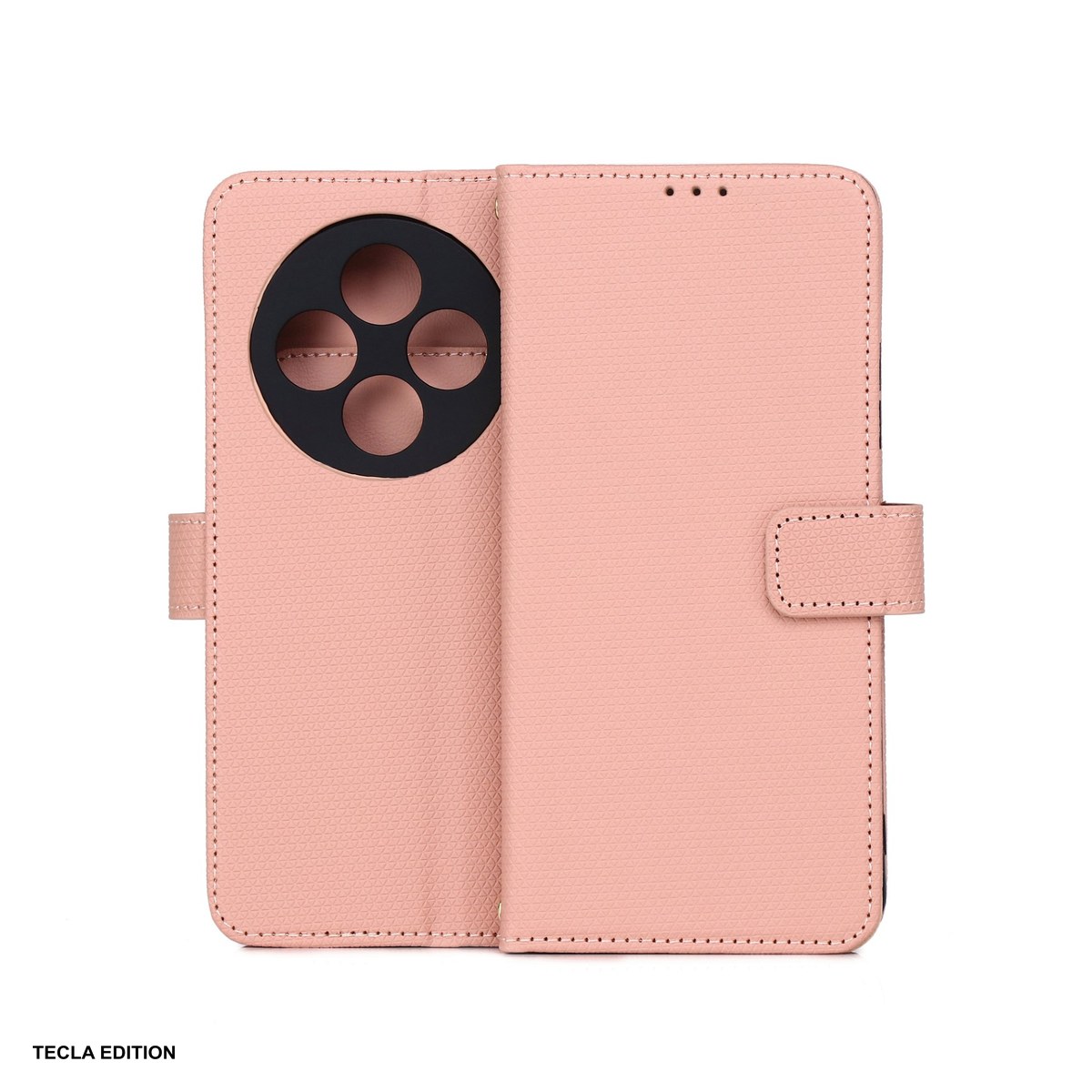Husa Smart Triangle pentru Xiaomi Redmi 14C 5G, Redmi 14C 4G, tip carte, Roz [1]