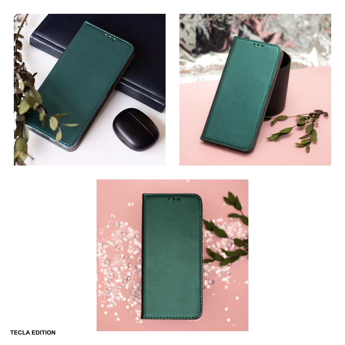 Husa Smart Magnetic pentru Honor X70, Magic 8 Lite, tip carte cu inchidere magnetica, Verde [6]