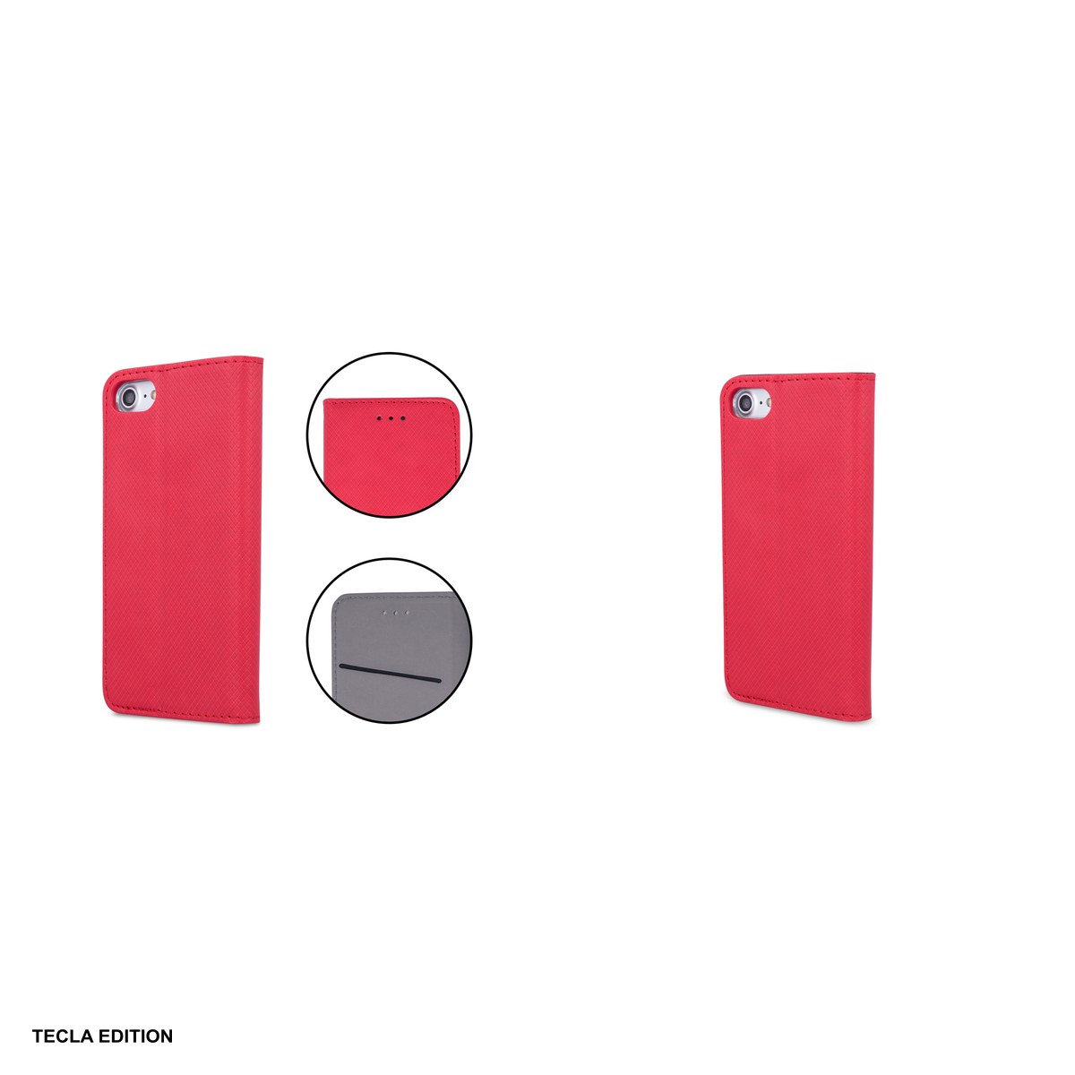 Husa Smart Magnet pentru Samsung Galaxy S26 Plus, tip carte cu inchidere magnetica, Rosu [5]