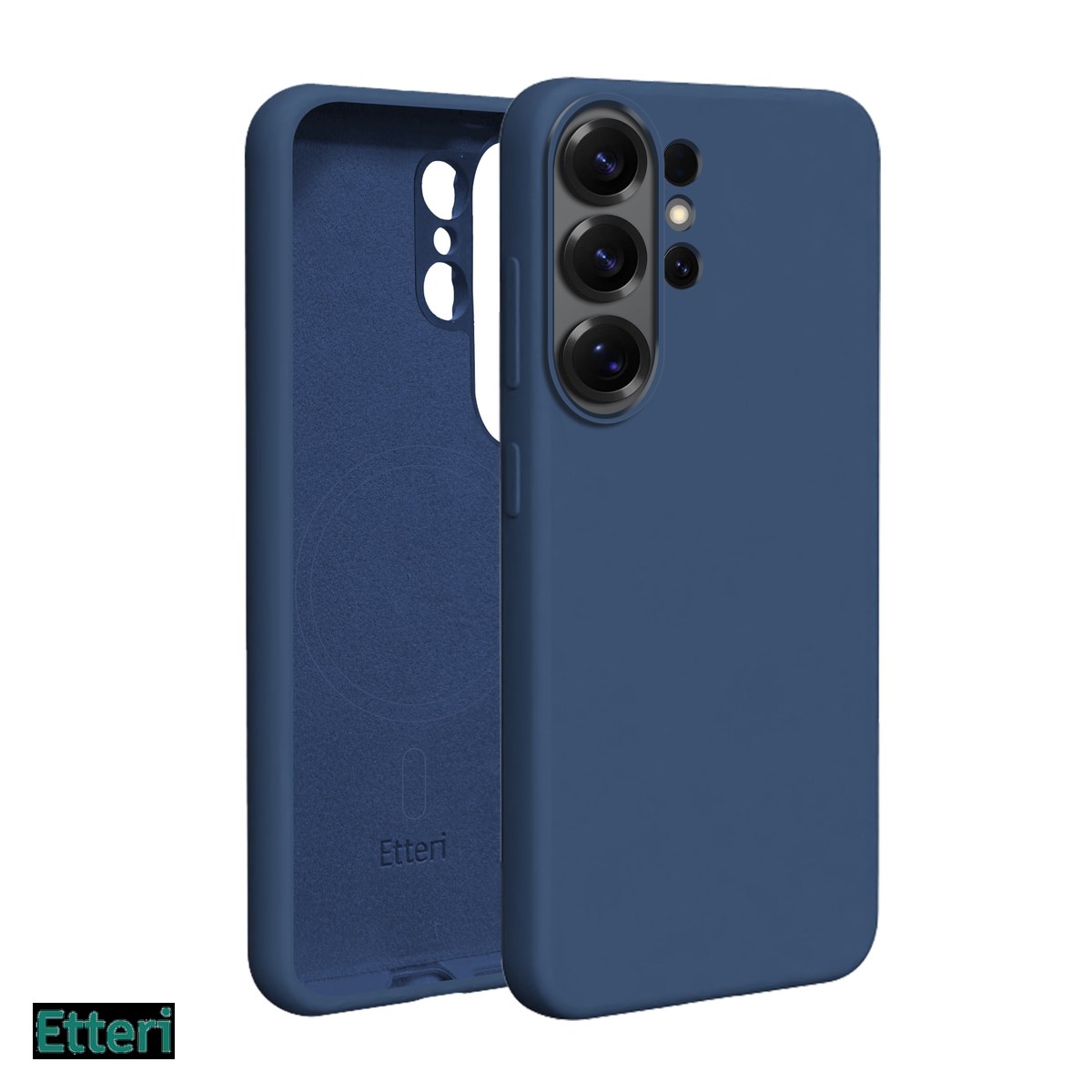 Huse si protectii pentru Samsung Galaxy S26 Ultra - Husa Etteri Silicone Mag pentru Samsung Galaxy S26 Ultra, Carcasa magnetica, Albastru