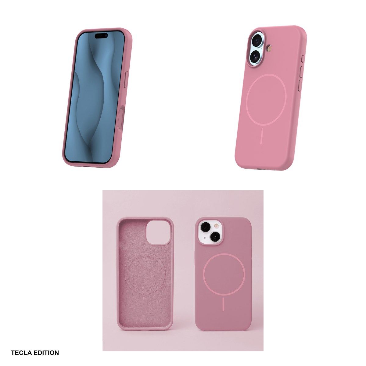 Husa Silicone Thin Mag pentru Apple iPhone 17, Carcasa magnetica, Roz [4]