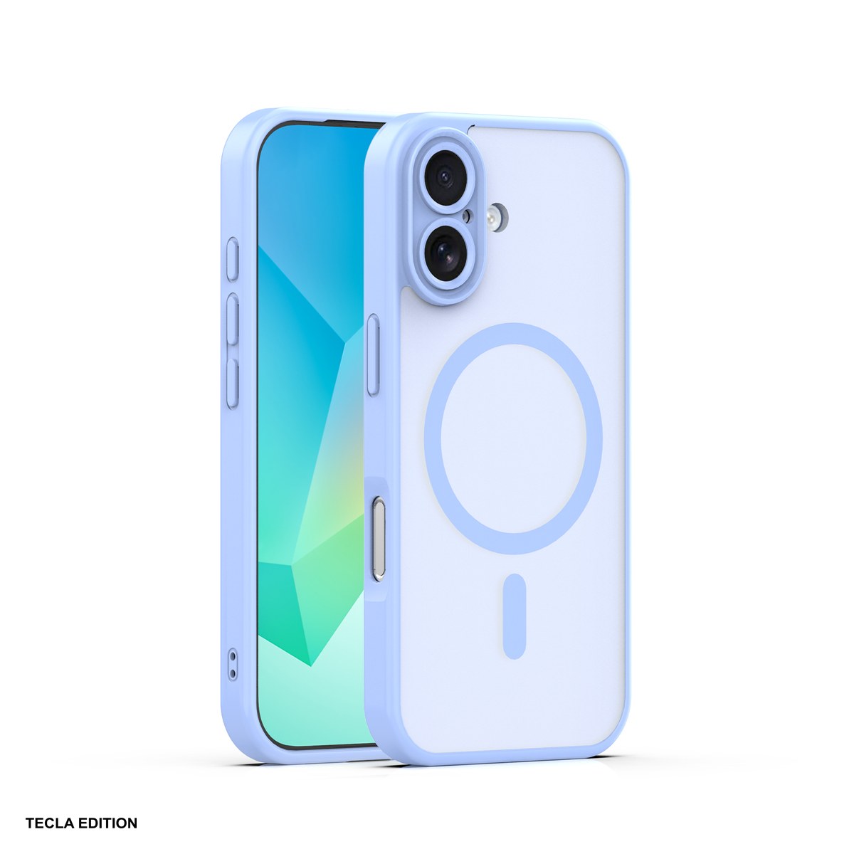 Huse si protectii smartphone - Husa Mag Matt pentru Apple iPhone 17, Carcasa magnetica, Albastru deschis