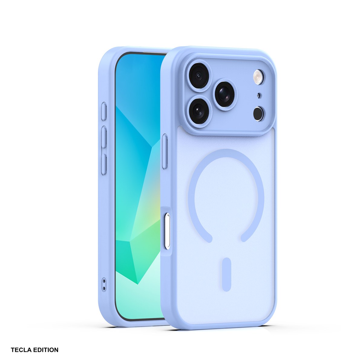 Huse si protectii smartphone - Husa Mag Matt pentru Apple iPhone 17 Pro Max, Carcasa magnetica, Albastru deschis