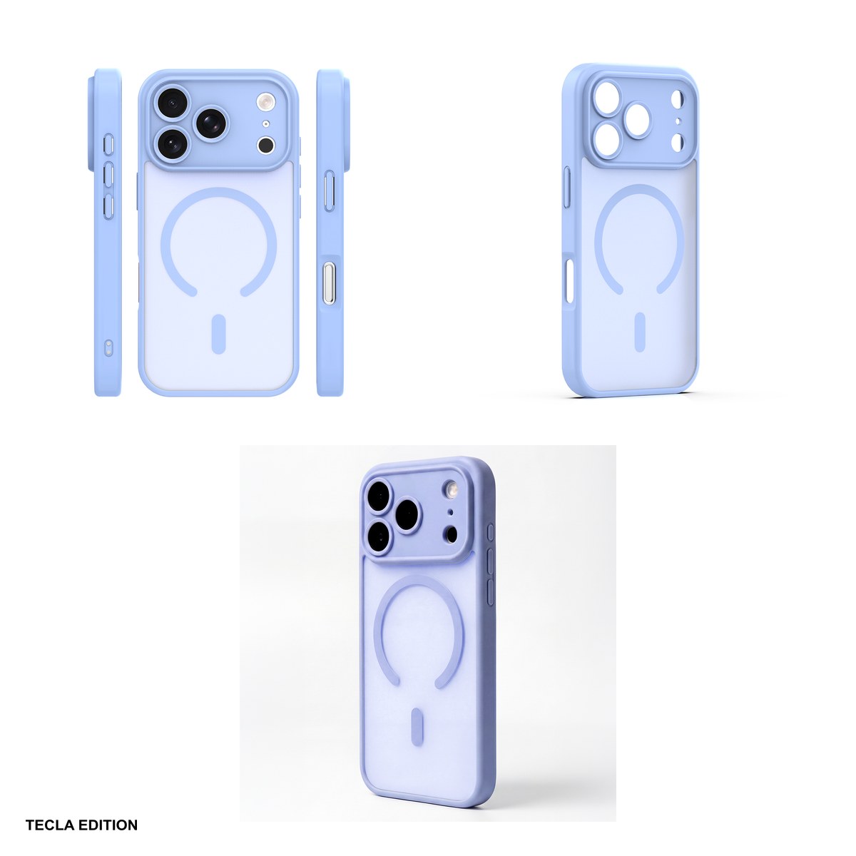 Husa Mag Matt pentru Apple iPhone 17 Pro Max, Carcasa magnetica, Albastru deschis [4]