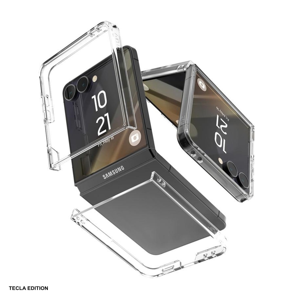 Huse si protectii pentru Samsung Galaxy Z Flip 7 - Husa Mercury Hard pentru Samsung Galaxy Z Flip 7, Carcasa, Transparent