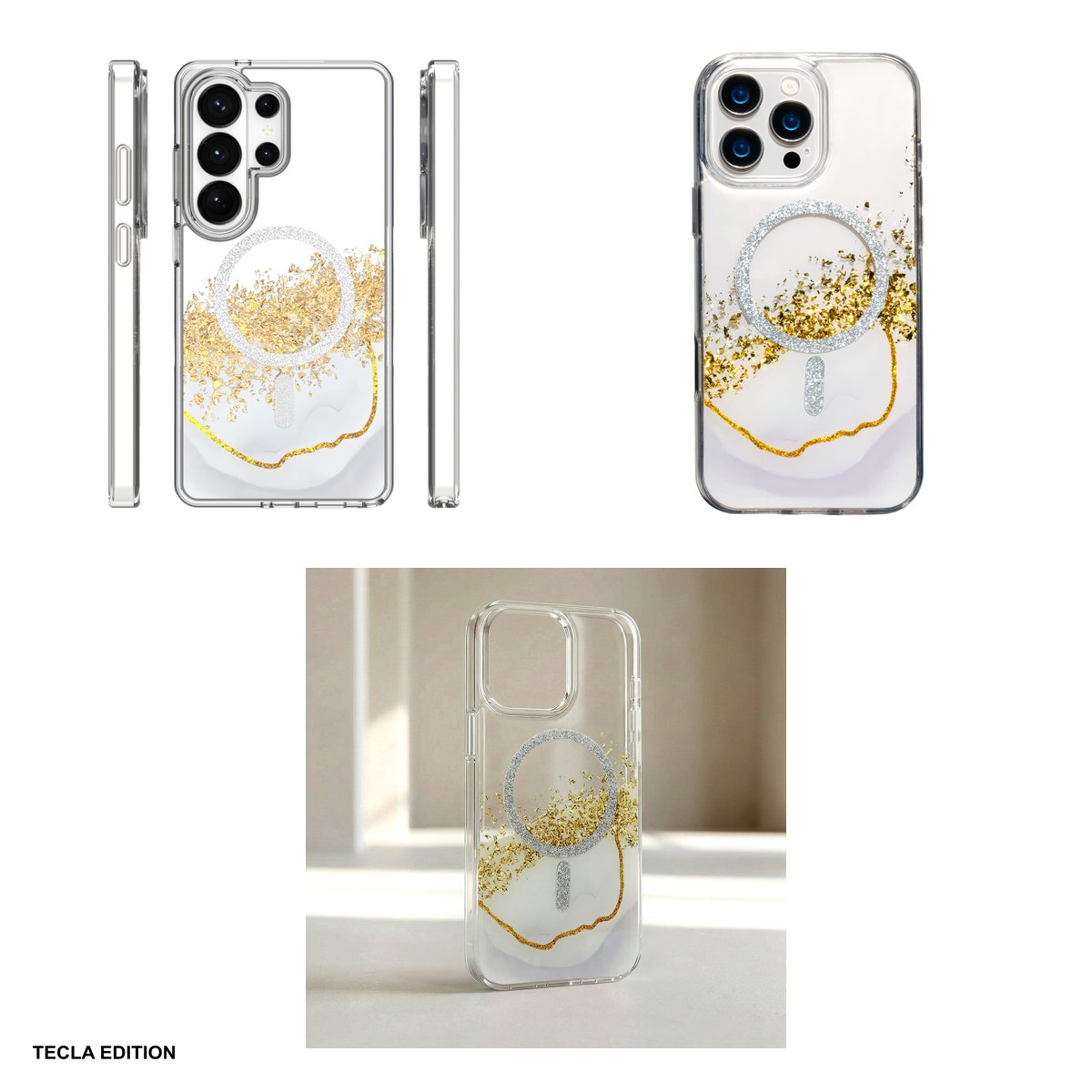 Husa Epoxy Mag pentru Samsung Galaxy S25 Ultra, Carcasa magnetica, Alb [4]
