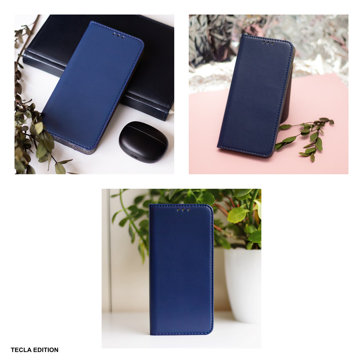 Husa Smart Magnetic pentru OPPO Reno 15 5G (Global), tip carte, Albastru [6]