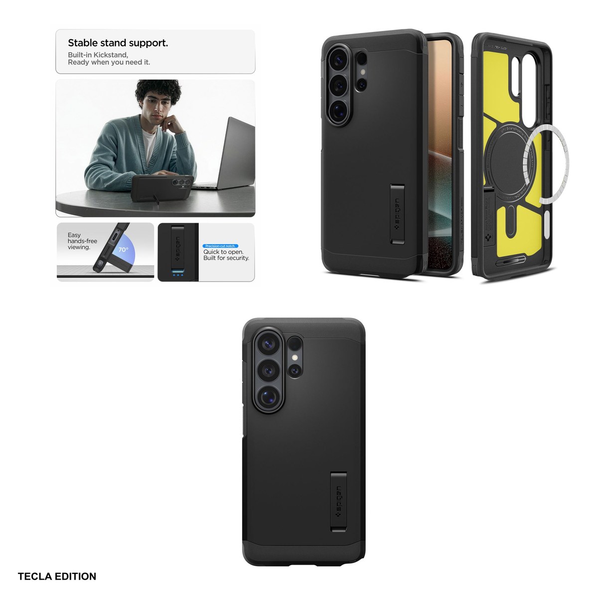 Husa Spigen Tough Armor Mag pentru Samsung Galaxy S26 Ultra, Carcasa, Negru [4]