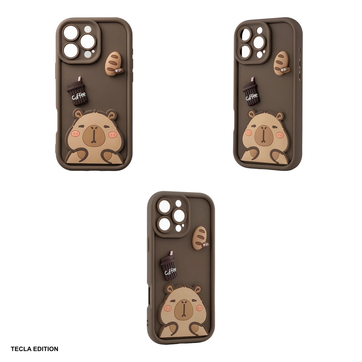 Husa Ultra Trendy 3D capybara pentru Samsung Galaxy S26, Carcasa, Maro [4]