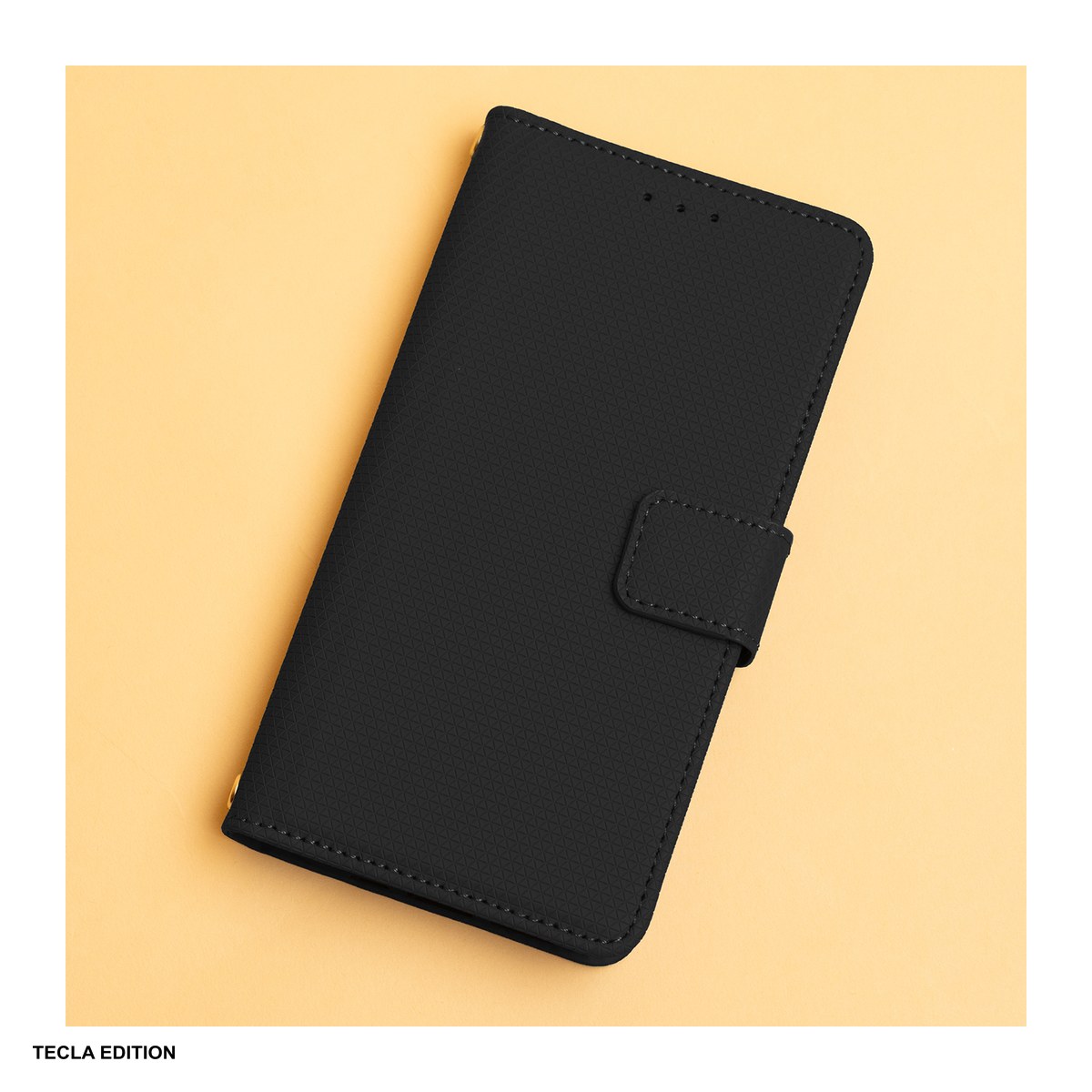 Husa Smart Triangle pentru Realme 16 5G, tip carte cu inchidere magnetica, Negru [1]