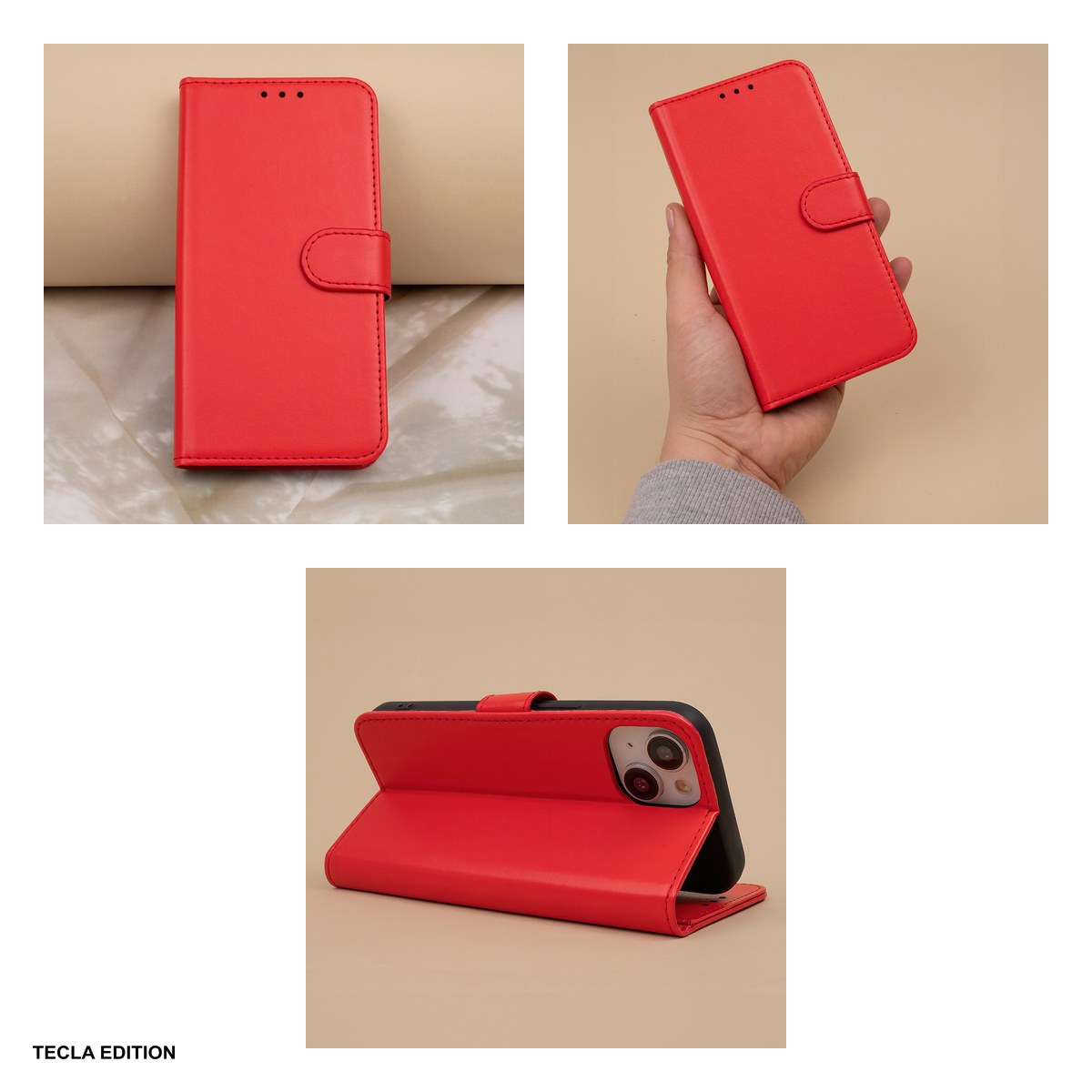 Husa Smart Classic pentru Samsung Galaxy A27 5G, tip carte cu inchidere magnetica, Rosu [6]