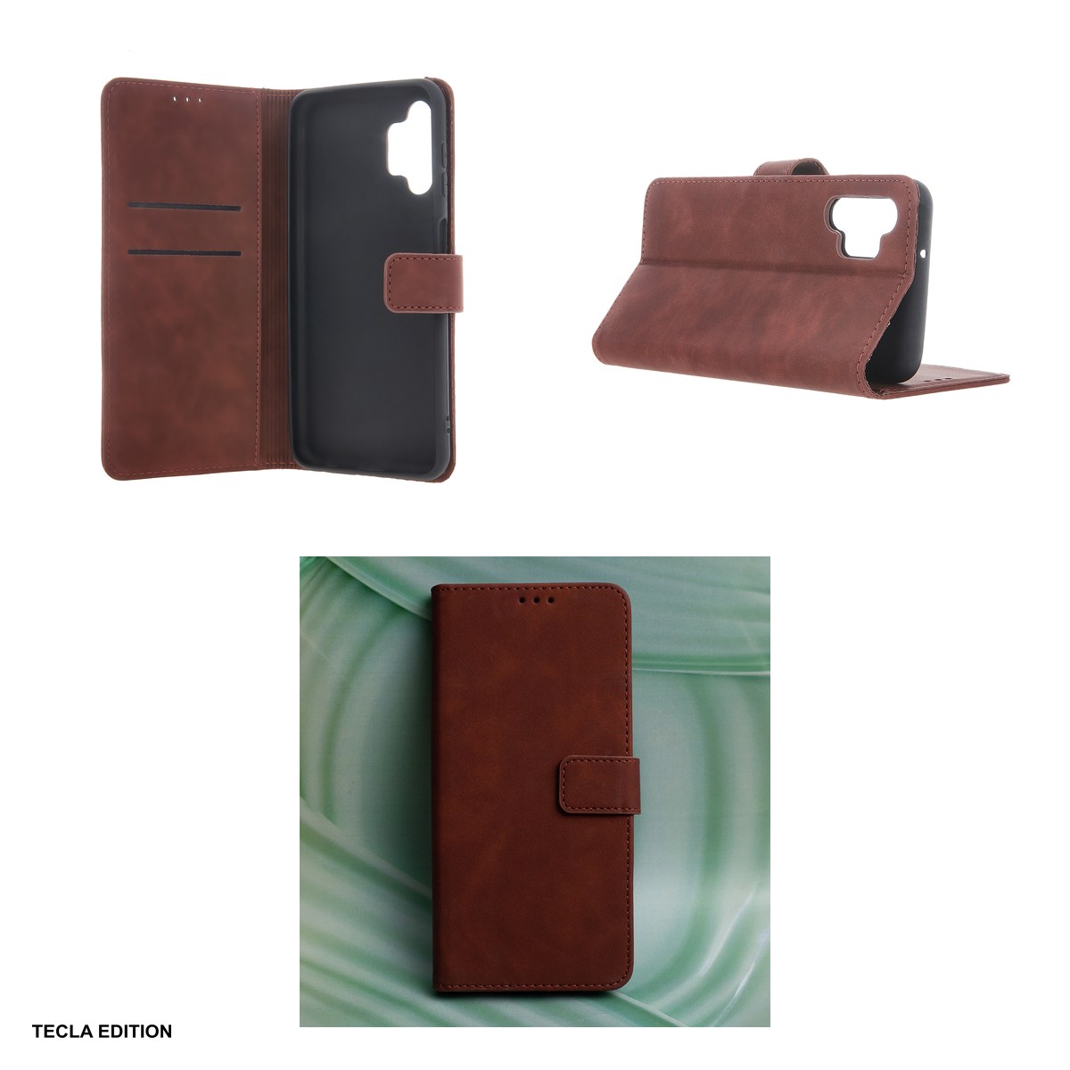 Husa Smart Velvet pentru Samsung Galaxy A27 5G, tip carte cu inchidere magnetica, Maro [5]