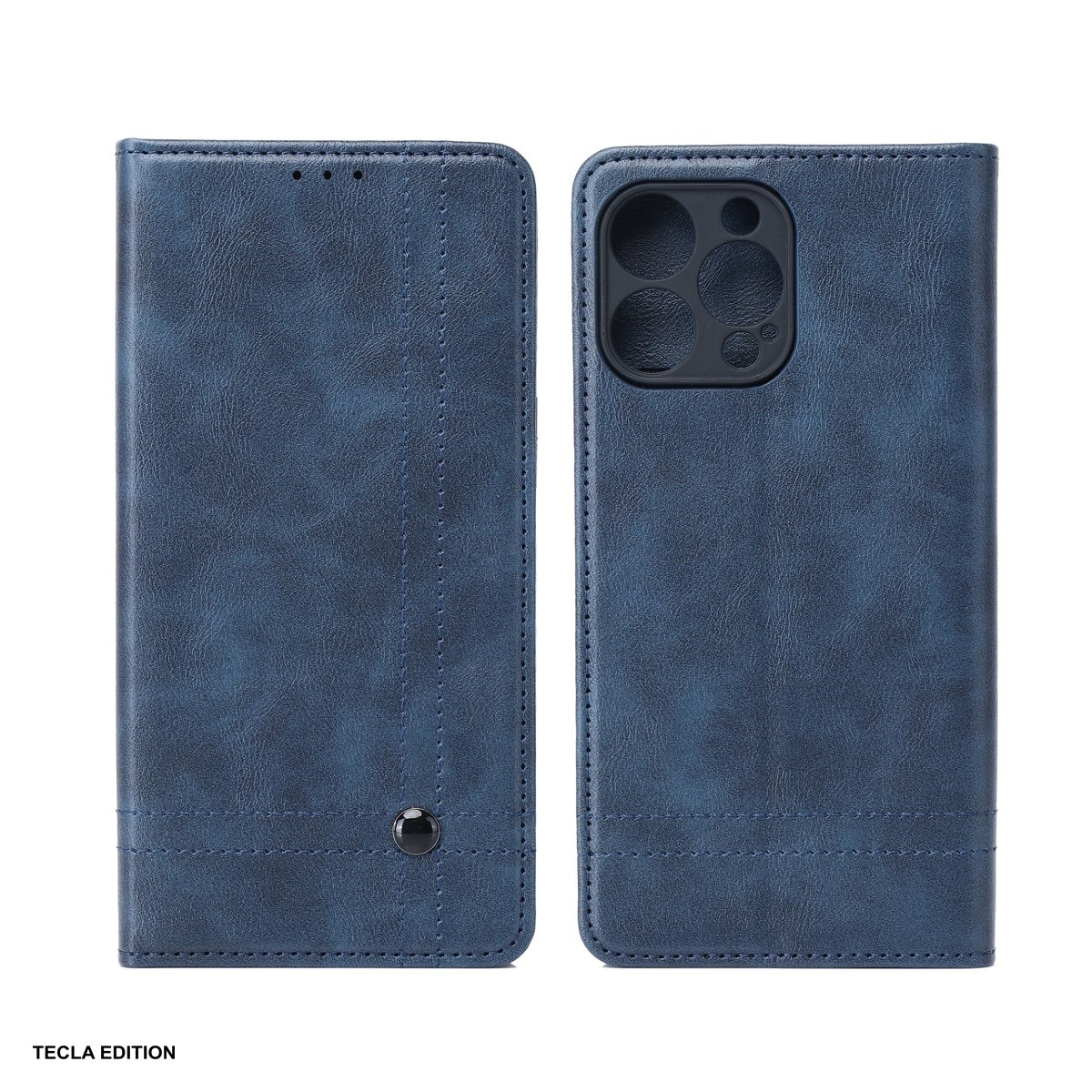Huse si protectii pentru Honor 600 - Husa Smart Seam pentru Honor 600 Pro, 600, tip carte cu inchidere magnetica, Bleumarin