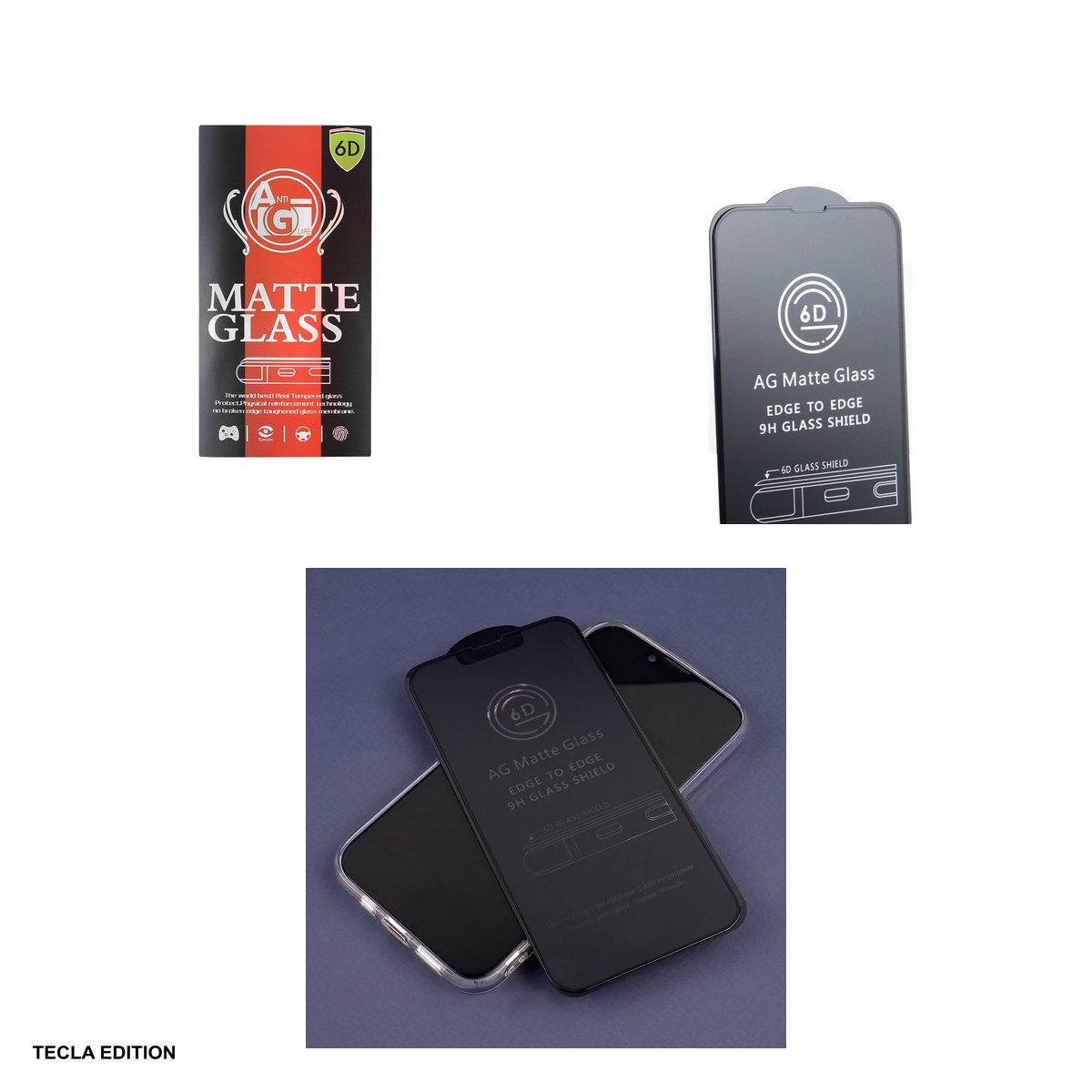 Folie sticla temperata 6D mata pentru Apple iPhone 17e / iPhone 13 / iPhone 13 Pro / iPhone 14 / iPhone 16e [4]