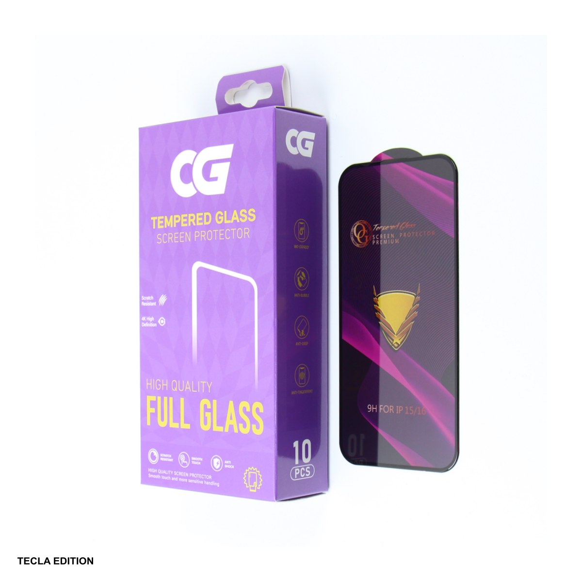 Set 10 folii sticla temperata OG Premium pentru Apple iPhone 17e / iPhone 13 / iPhone 13 Pro / iPhone 14 / iPhone 16e [1]