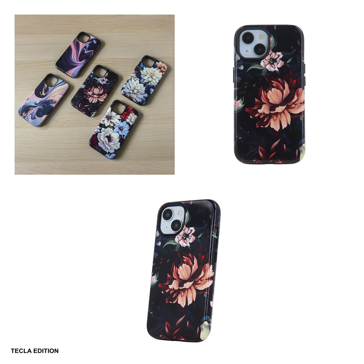 Husa Decor Peony pentru Apple iPhone 13 Pro, Carcasa, Multicolor [4]
