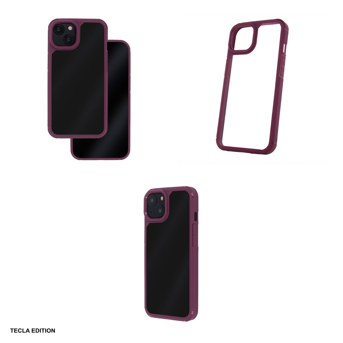 Husa Color Shock pentru Apple iPhone 13 Pro Max, Carcasa, Visiniu [4]