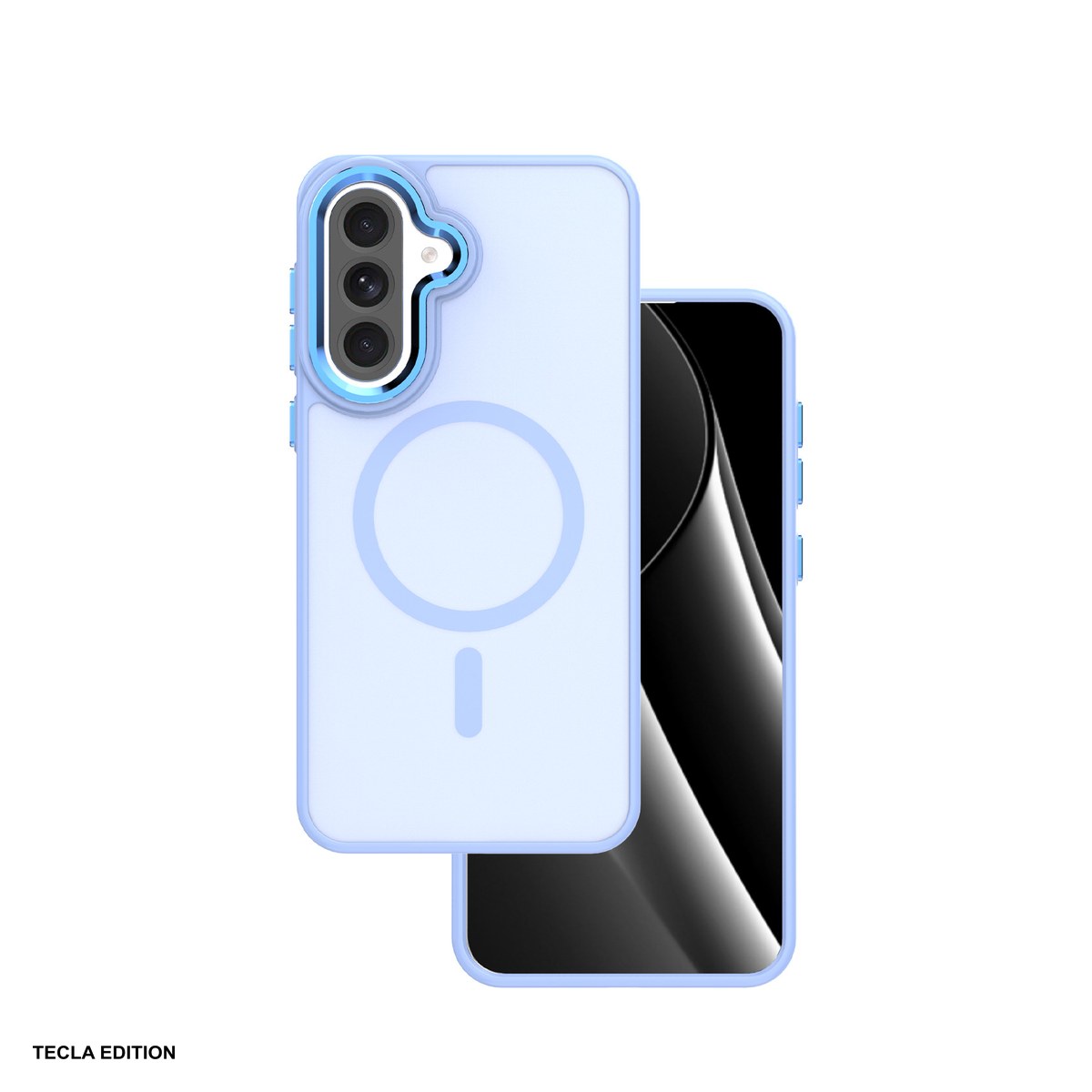 Huse si protectii pentru Samsung - Husa Frozen Mag pentru Samsung Galaxy A37 5G, Carcasa magnetica, Albastru