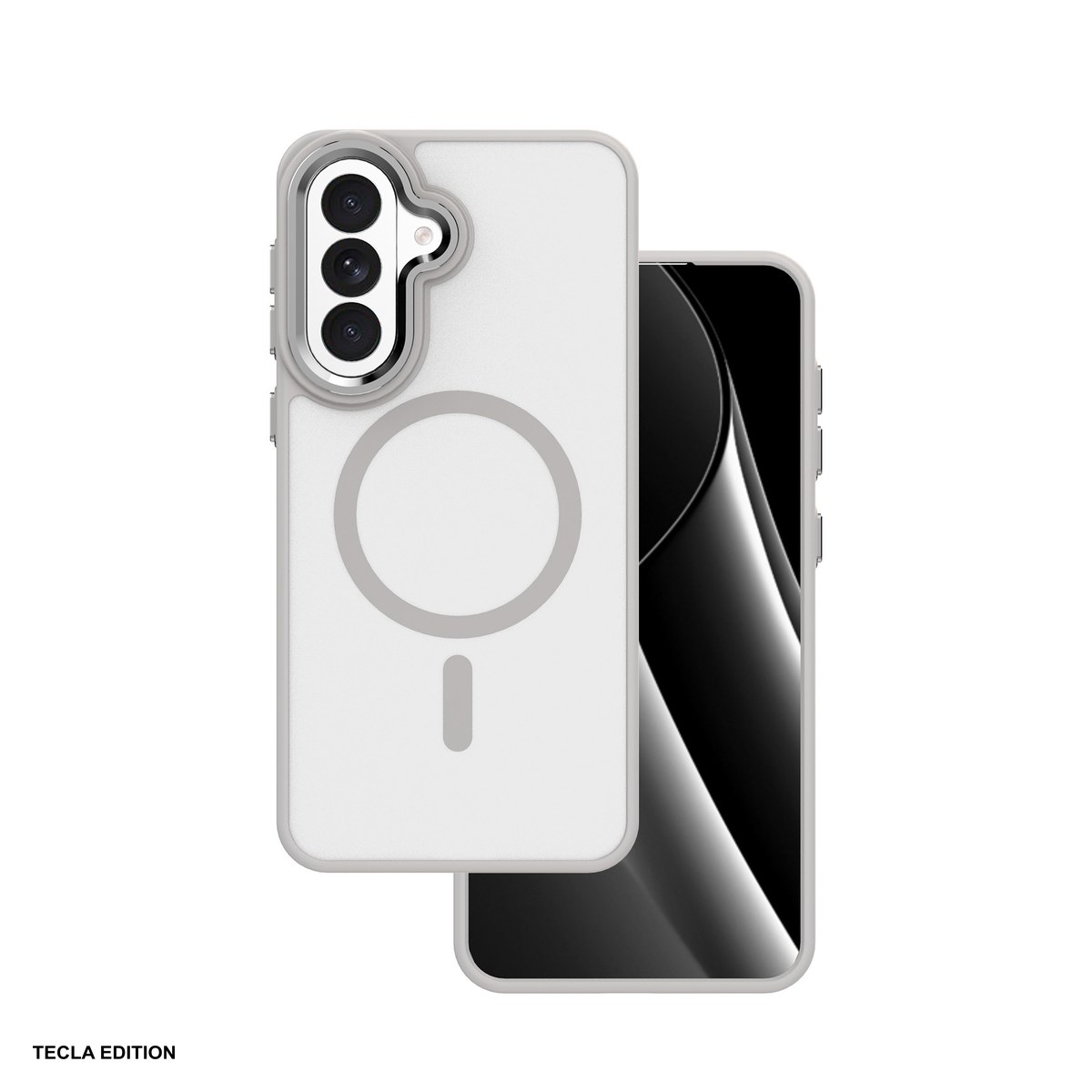 Huse si protectii pentru Samsung - Husa Frozen Mag pentru Samsung Galaxy A57 5G, Carcasa magnetica, Gri