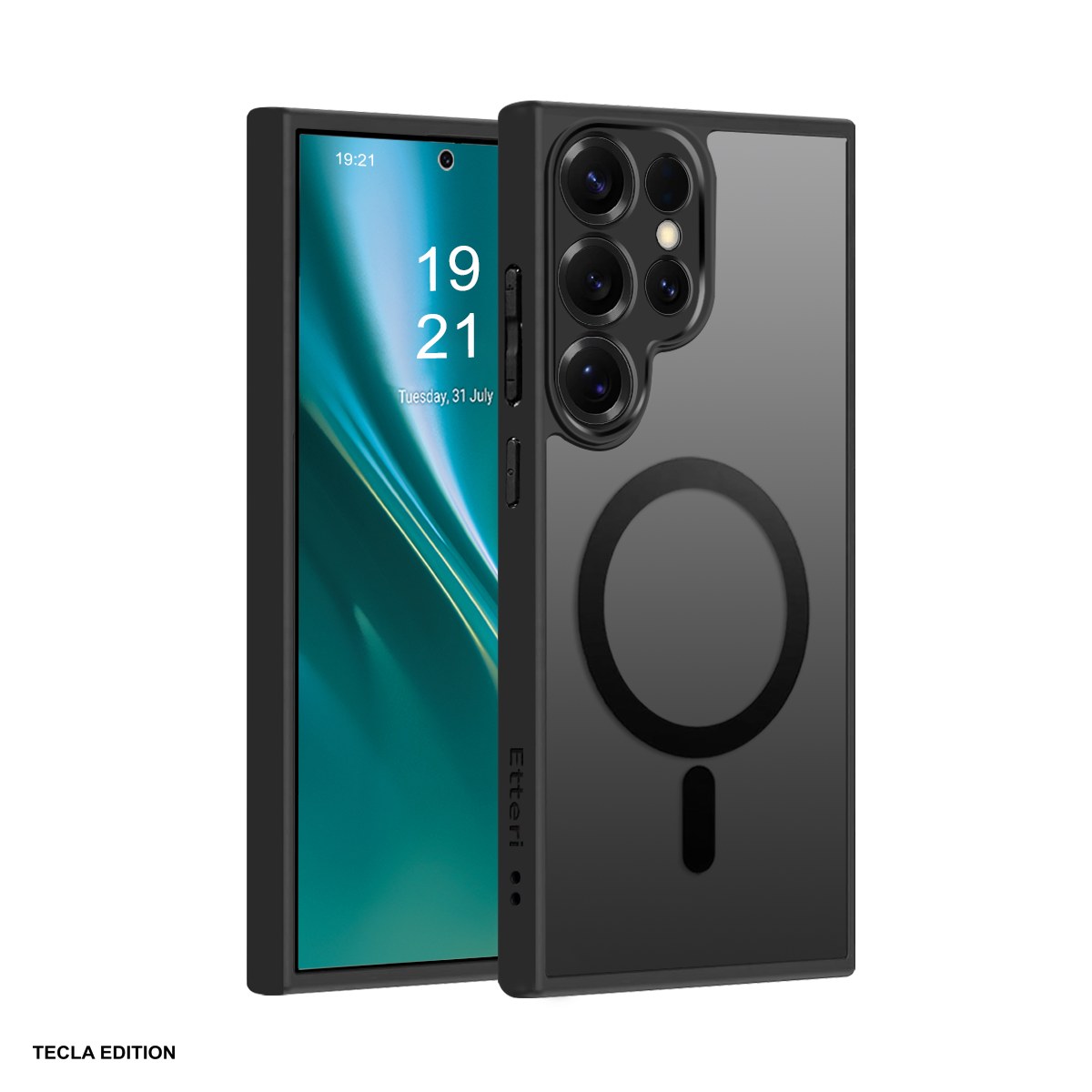 Huse si protectii pentru Samsung - Husa Etteri Matt Mag pentru Samsung Galaxy S26 Ultra, Carcasa magnetica, Negru