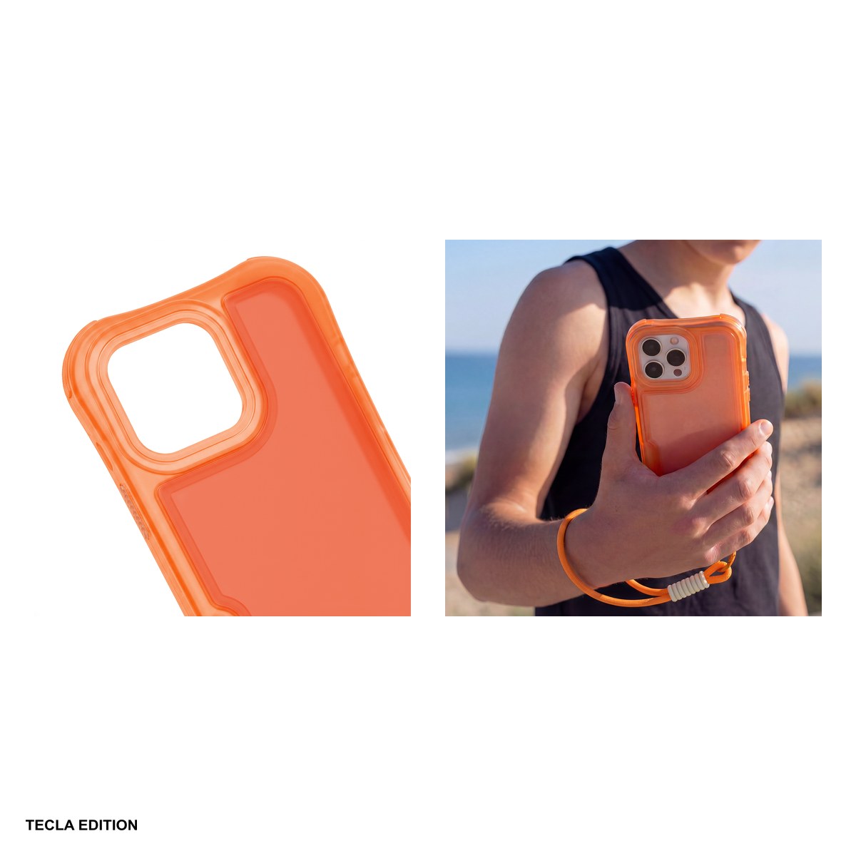 Husa Safepop strap pentru Samsung Galaxy S24, Galaxy S25, Carcasa, Portocaliu [5]