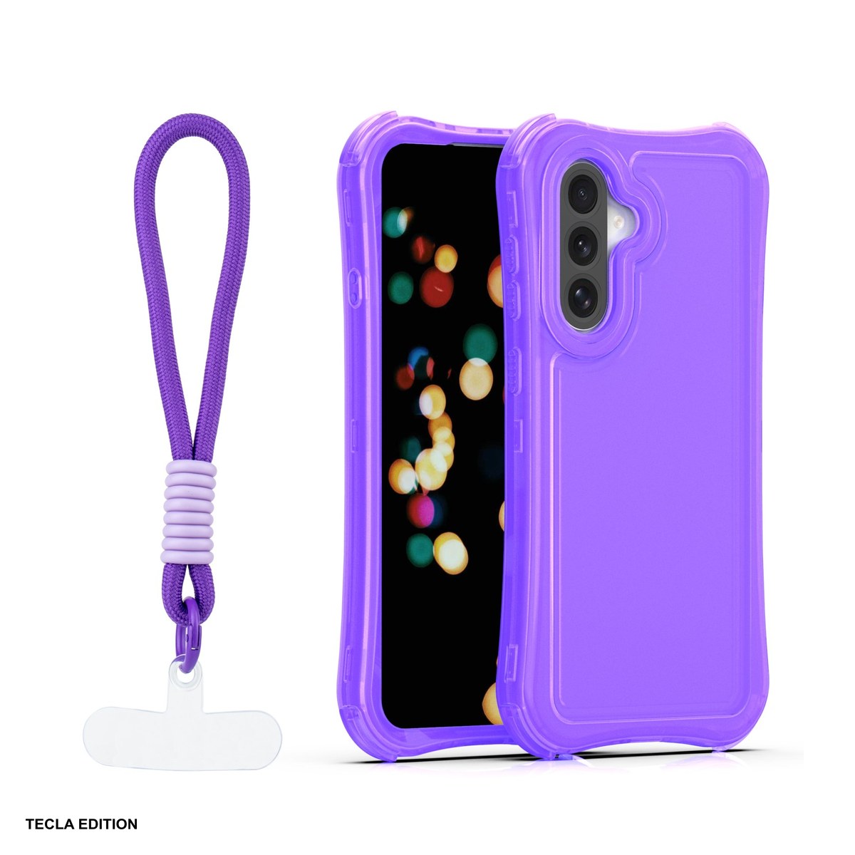 Huse si protectii pentru Samsung - Husa Safepop strap pentru Samsung Galaxy A36 5G, Galaxy A56 5G, Galaxy A37 5G, Carcasa, Mov