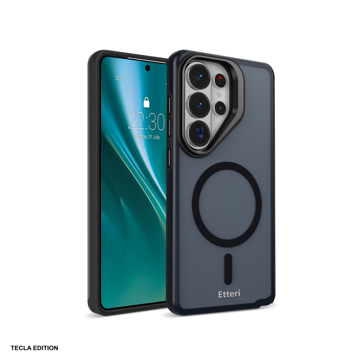 Huse si protectii pentru Samsung - Husa Etteri Morning Fog pentru Samsung Galaxy S26, Carcasa magnetica, Negru