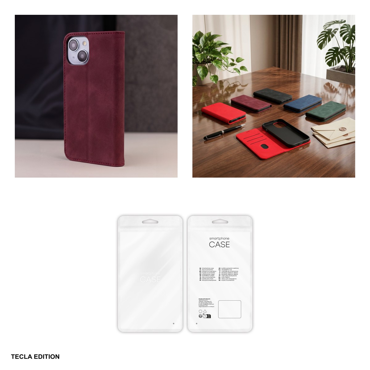 Husa Smart Suede pentru Samsung Galaxy S25 Ultra, tip carte, Visiniu [4]