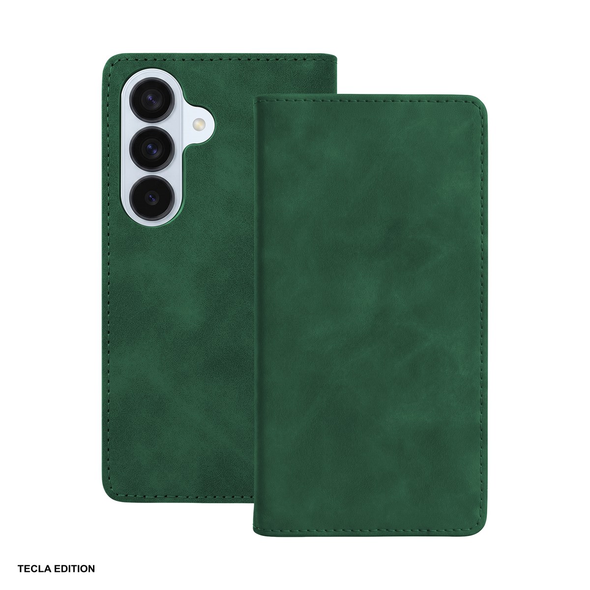 Huse si protectii pentru Samsung - Husa Smart Suede pentru Samsung Galaxy S26, tip carte, Verde