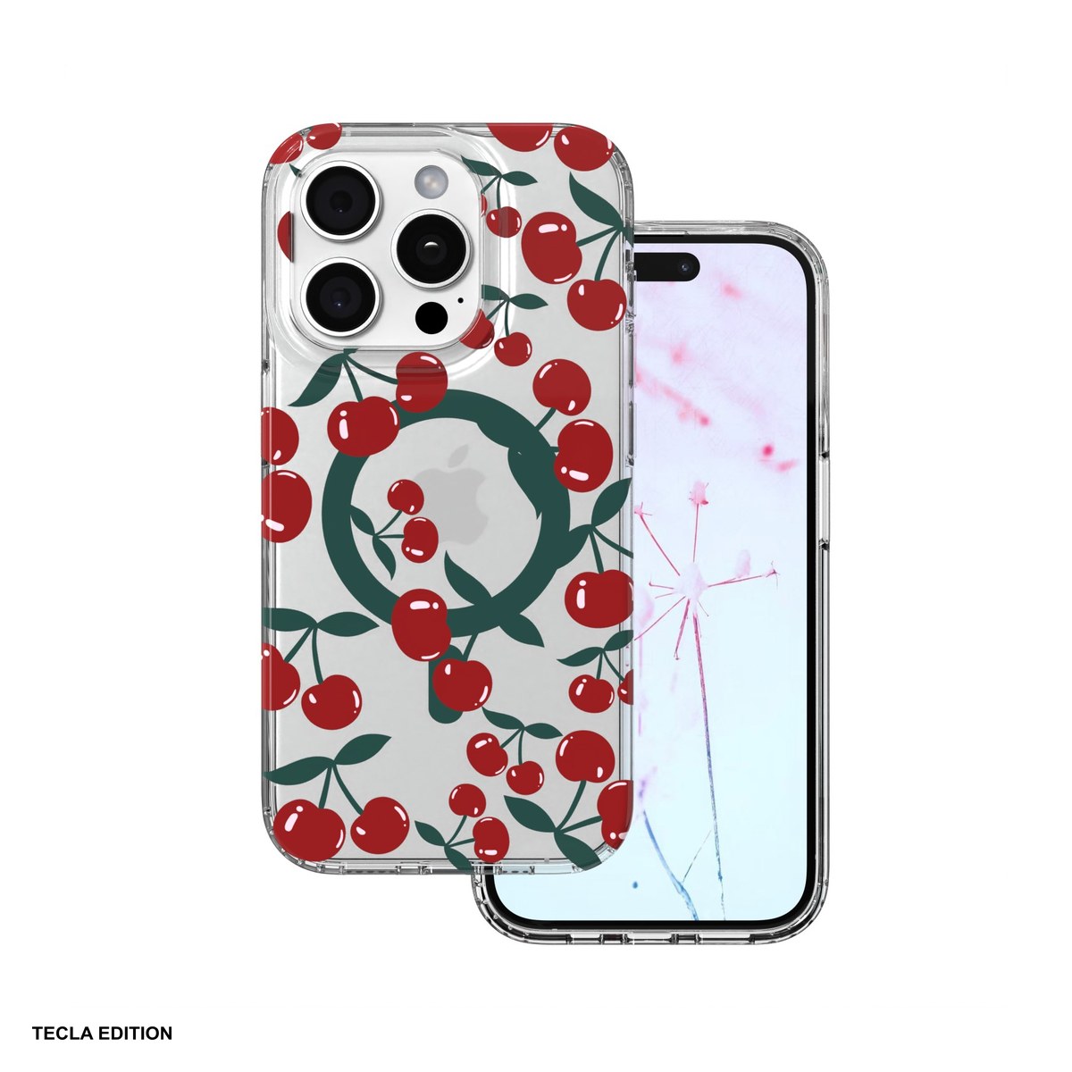 Husa Cherry Mag pentru Apple iPhone 14 Pro, Carcasa magnetica, Transparent [1]