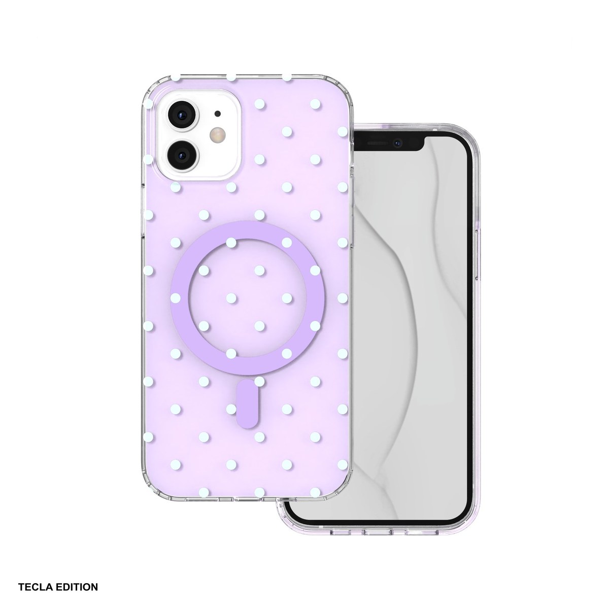 Husa Bubble Dots Mag pentru Apple iPhone 11, Carcasa magnetica, Mov [1]
