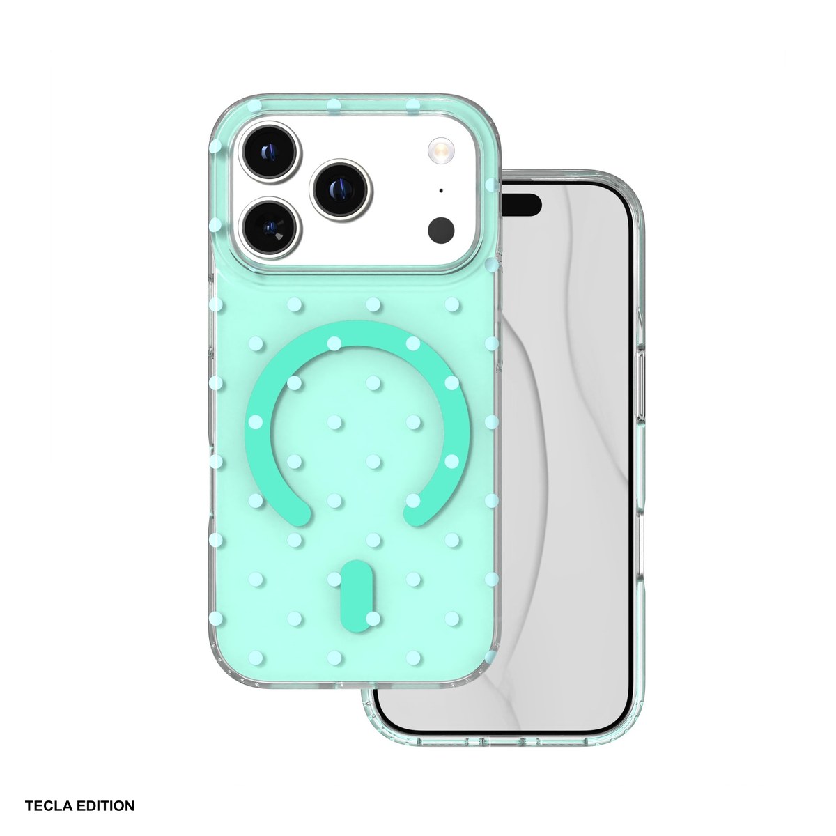 Huse si protectii pentru iPhone 18 Pro - Husa Bubble Dots Mag pentru Apple iPhone 17 Pro, iPhone 18 Pro, Carcasa magnetica, Verde