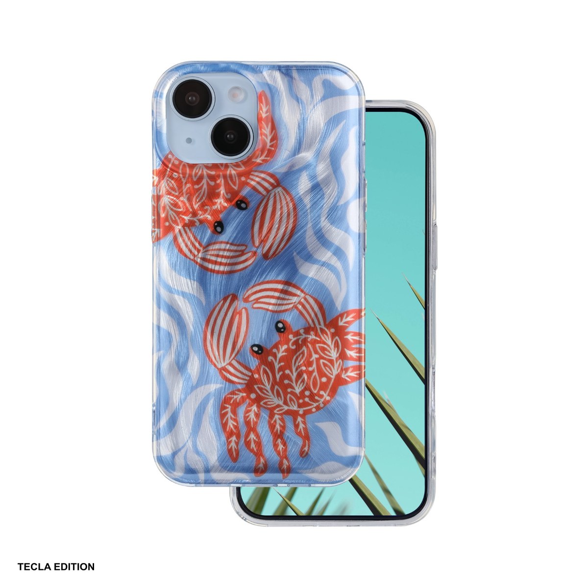 Husa Ultra Trendy Summer crab pentru Apple iPhone 15, Carcasa, Albastru [1]
