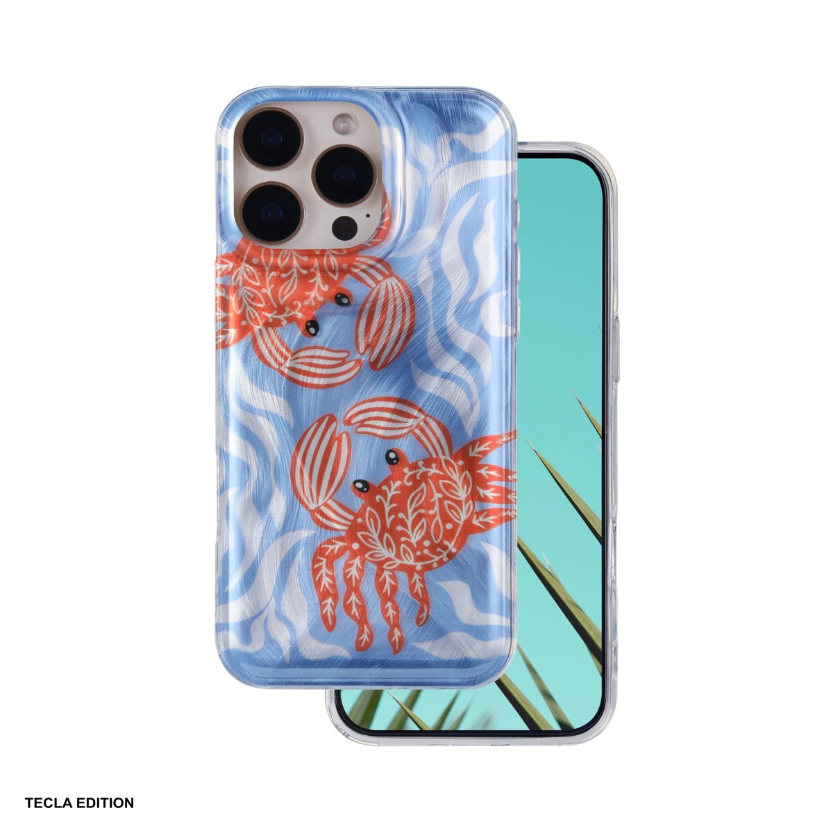 Husa Ultra Trendy Summer crab pentru Apple iPhone 16 Pro Max, Carcasa, Albastru [1]