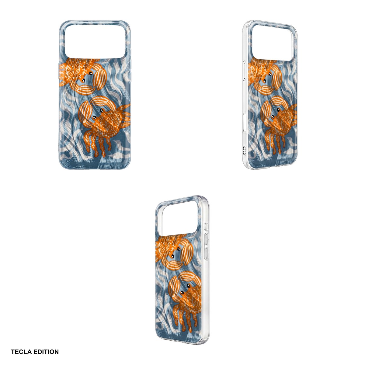Husa Ultra Trendy Summer crab pentru Apple iPhone 16 Pro Max, Carcasa, Albastru [4]