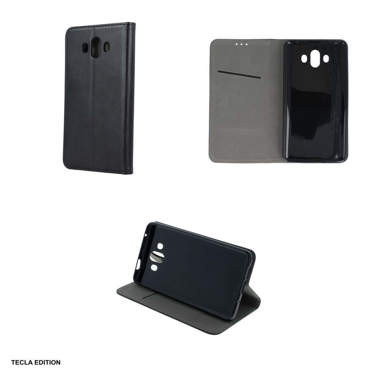 Husa Smart Magnetic pentru Samsung Galaxy S25 FE, Galaxy S26 FE, tip carte cu inchidere magnetica, Negru [6]